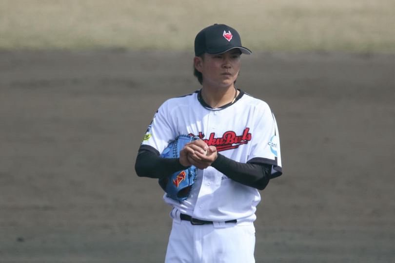独立リーグ現役時代（マウンドにて）